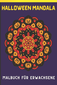Halloween-Mandala-Malbuch für Erwachsene
