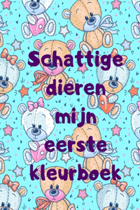 Schattige dieren mijn eerste kleurboek
