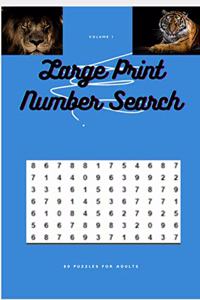 Large Print Number Search