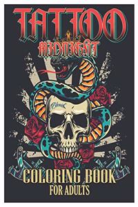Tattoo Midnight Coloring Book for Adults