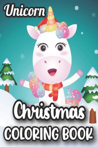 Unicorn Christmas Coloring Book