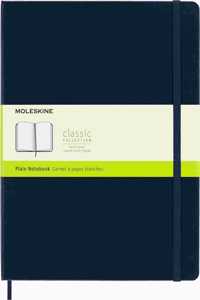 Moleskine Sapphire Blue Extra Large Plain Notebook Hard
