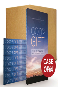 NIV, God's Gift New Testament with Psalms and Proverbs, Pocket-Sized, Paperback, Case of 64, Comfort Print