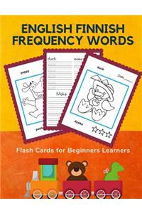 English Finnish Frequency Words Flash Cards for Beginners Learners