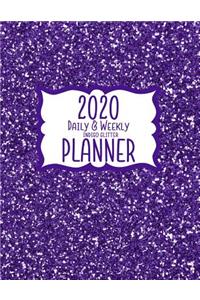 2020 Daily & Weekly Indigo Glitter Planner