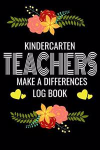 Kindercarten Teachers Make A Difference Log Book