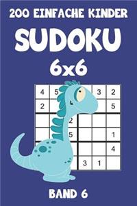 200 Einfache Kinder Sudoku 6x6 Band 6