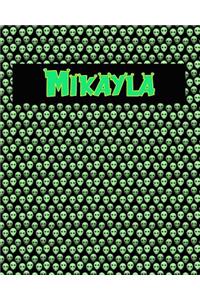 120 Page Handwriting Practice Book with Green Alien Cover Mikayla