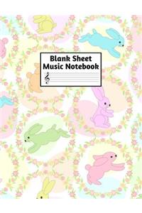 Blank Sheet Music Notebook