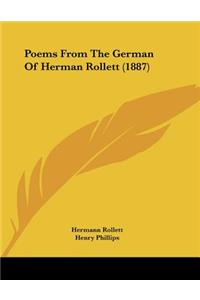 Poems From The German Of Herman Rollett (1887)