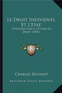 Droit Individuel Et L'Etat