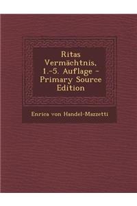 Ritas Vermachtnis, 1.-5. Auflage