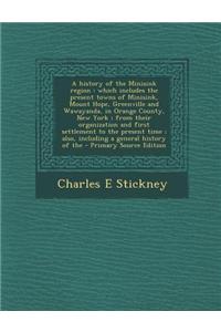 A History of the Minisink Region