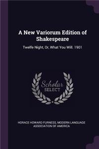 A New Variorum Edition of Shakespeare