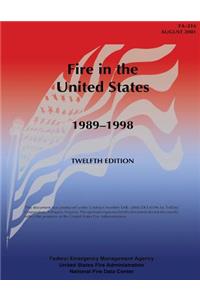 Fire in the United States, 1989-1998