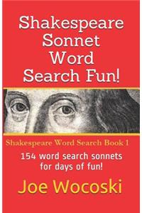 Shakespeare Sonnet Word Search Fun!