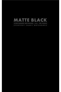 Matte Black Storyboard Notebook, 5x8, 100 Pages