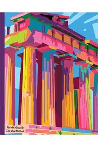 Pop Art Acropolis Dot-Grid Notebook