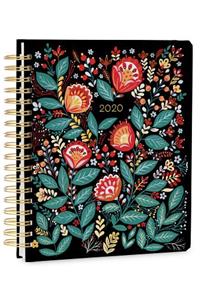 2020 High Note® Dinara's Wildflowers in Gold 18-Month Weekly Deluxe Hardcover Planner