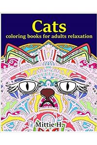 Cat Coloring Books for Adults Relaxation: Adult Activity Book