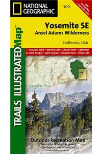 Yosemite Se: Ansel Adams Wilderness Map