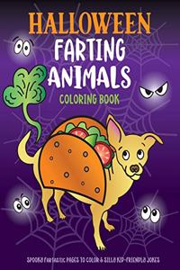Halloween Farting Animals Coloring Book