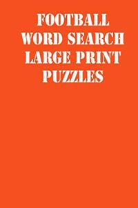 Football Word Search Large print puzzles