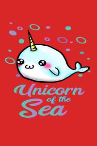 Unicorn Of The Sea: Awesome Narwhal Unicorn SketchBook 100 Pages, 6 x 9 (15.24 x 22.86 cm), Solt Cover, Matte Finish ( Unicorn Themed SketchBook )