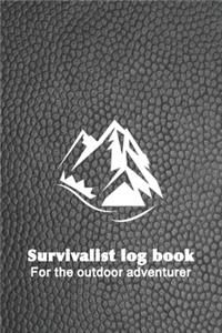 Survivalist logbook For the outdoor adventurer