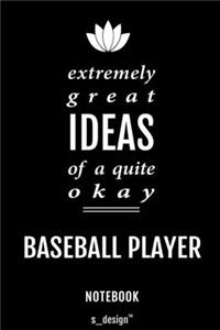 Notebook for Baseball Players / Baseball Player