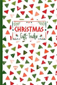 Christmas Gift Tracker: Green and Red Triangles Journal to Organize Your Holiday Gift List, Ideas and Budgets for Each Person on your List