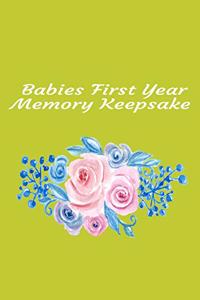 Babies First Year Memory Keepsake