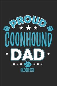 Proud Coonhound Dad Calendar 2020