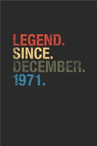 Legend Since December 1971
