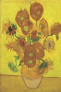 Yellow Sunflowers Black Paper Sketchbook: Vincent Van Gogh Dutch Master Painting - Draw with Vivid Colors - Large Artistic Sketch Pad - For Art Supplies Like Gel Ink Pens, Colored Pencils, C