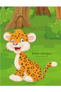 Gatos salvajes libro para colorear 1 & 2
