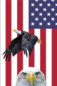 Eagle American Flag USA Journal Notebook