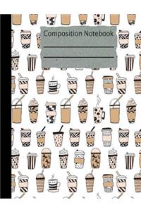 Coffee Composition Notebook - 5x5 Graph Paper