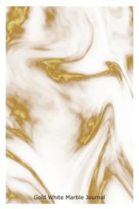 Gold White Marble Journal