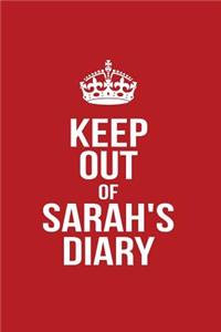 Keep Out of Sarah's Diary