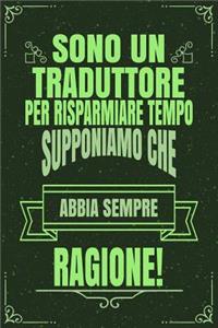 Sono Un Traduttore Per Risparmiare Tempo Supponiamo Che Abbia Sempre Ragione!