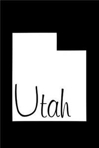 Utah - Black Lined Notebook with Margins