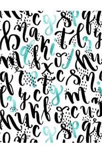 My Big Fat Journal Notebook Sparkly Letters Pattern 11