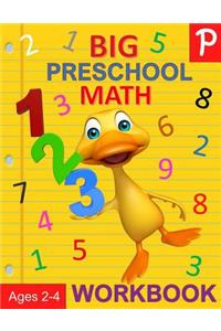 Big Preschool Math Workbook Ages 2-4