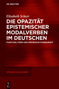 Opazität epistemischer Modalverben im Deutschen