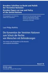 Konvention Der Vereinten Nationen Zum Schutz Der Rechte Von Menschen Mit Behinderungen