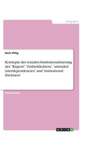 Konzepte der sozialen Institutionalisierung der Region