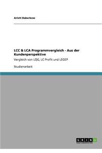 LCC & LCA Programmvergleich - Aus der Kundenperspektive