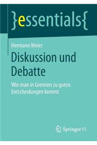 Diskussion und Debatte