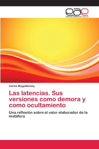 latencias. Sus versiones como demora y como ocultamiento